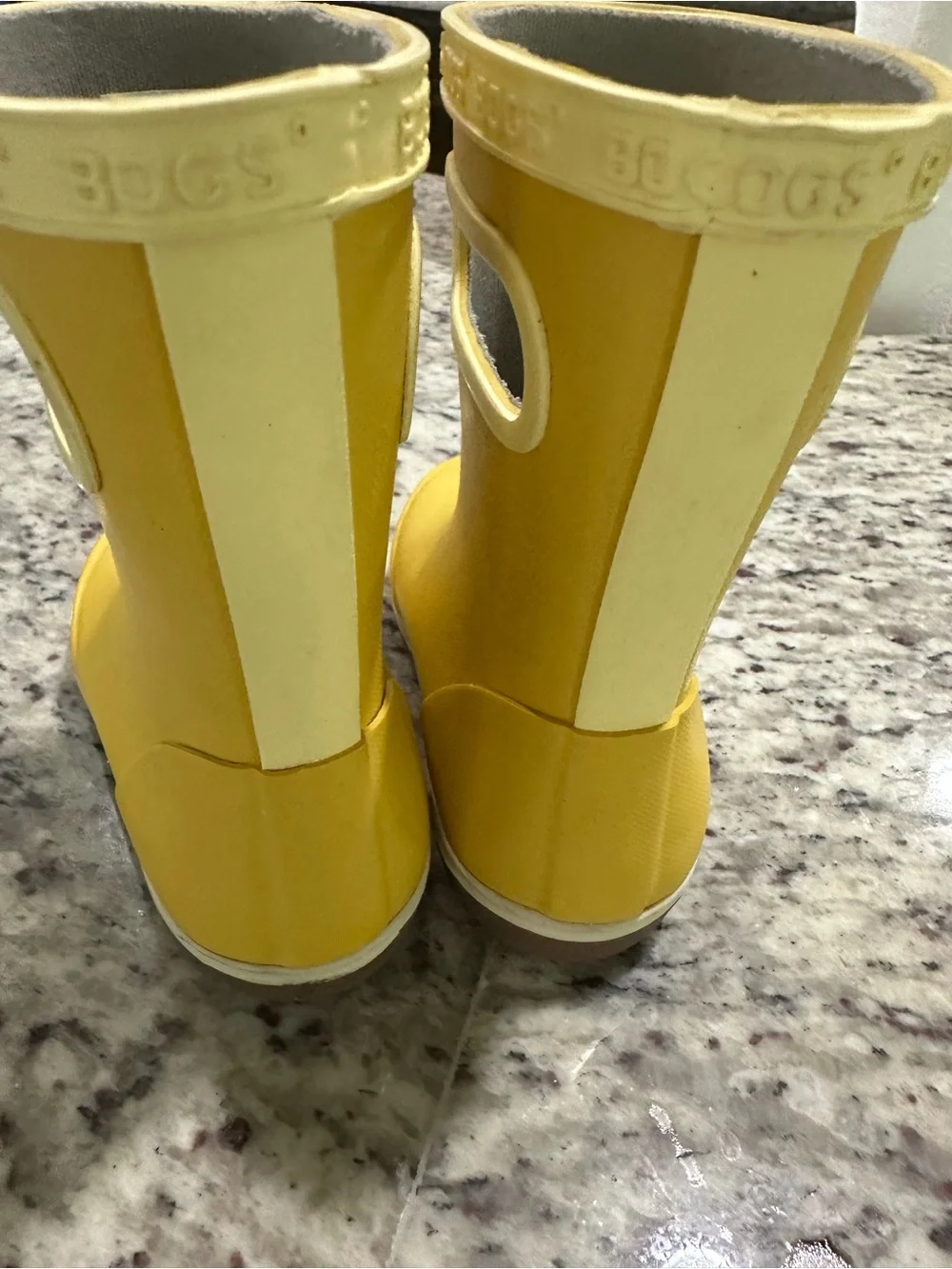 Bogs Yellow Short Pull-On Rain Boots